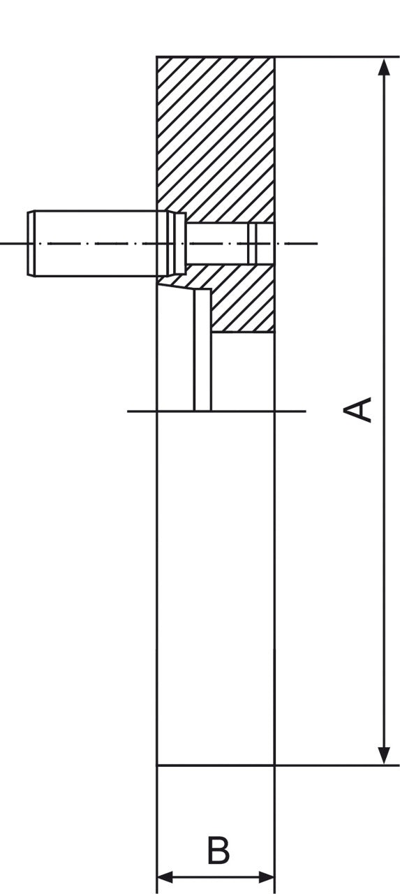 Machineaccessoire Bernardo Flens Klauwplaat FL-400/D8