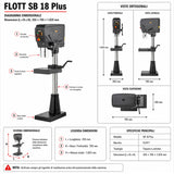 Kolomboormachine Flott SB 18 Plus Inverter 30-3000 rpm