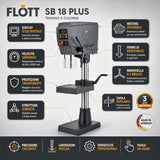 Kolomboormachine Flott SB 18 Plus Inverter 30-3000 rpm
