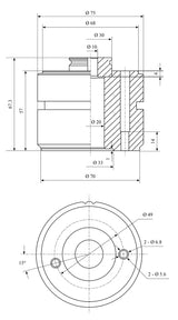 Machineaccessoire Bernardo Set porta-utensili vervanging snel Systeem Multifix Afmetingen En