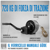 Verricello manuale Güde 720 kg e 20 m