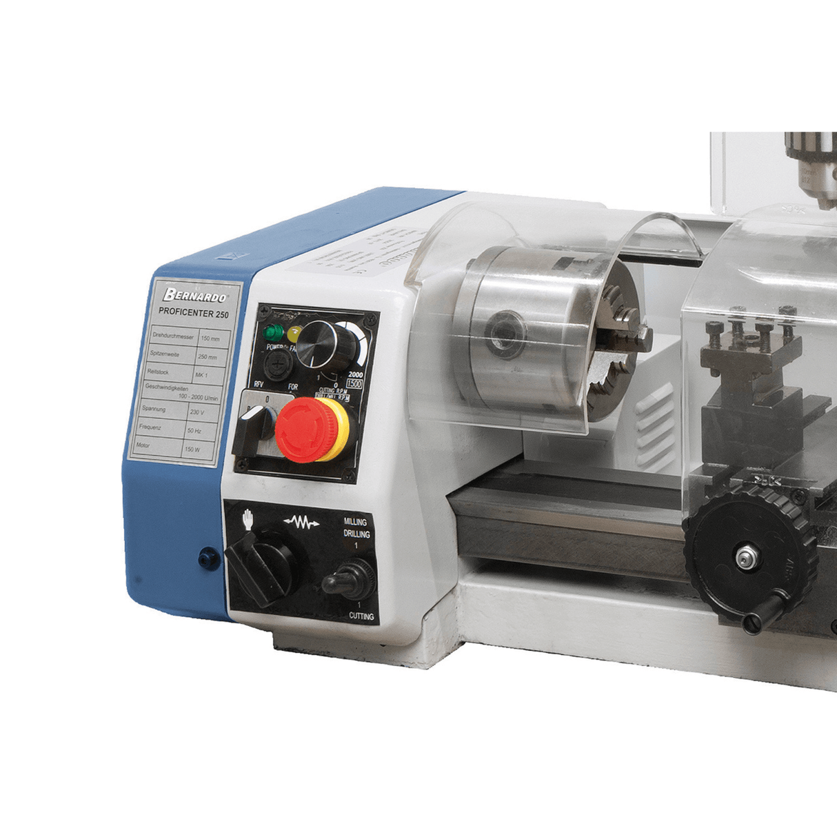 Bernardo Proficenter 250 – Mini tornio-fresatrice compatto 230 V