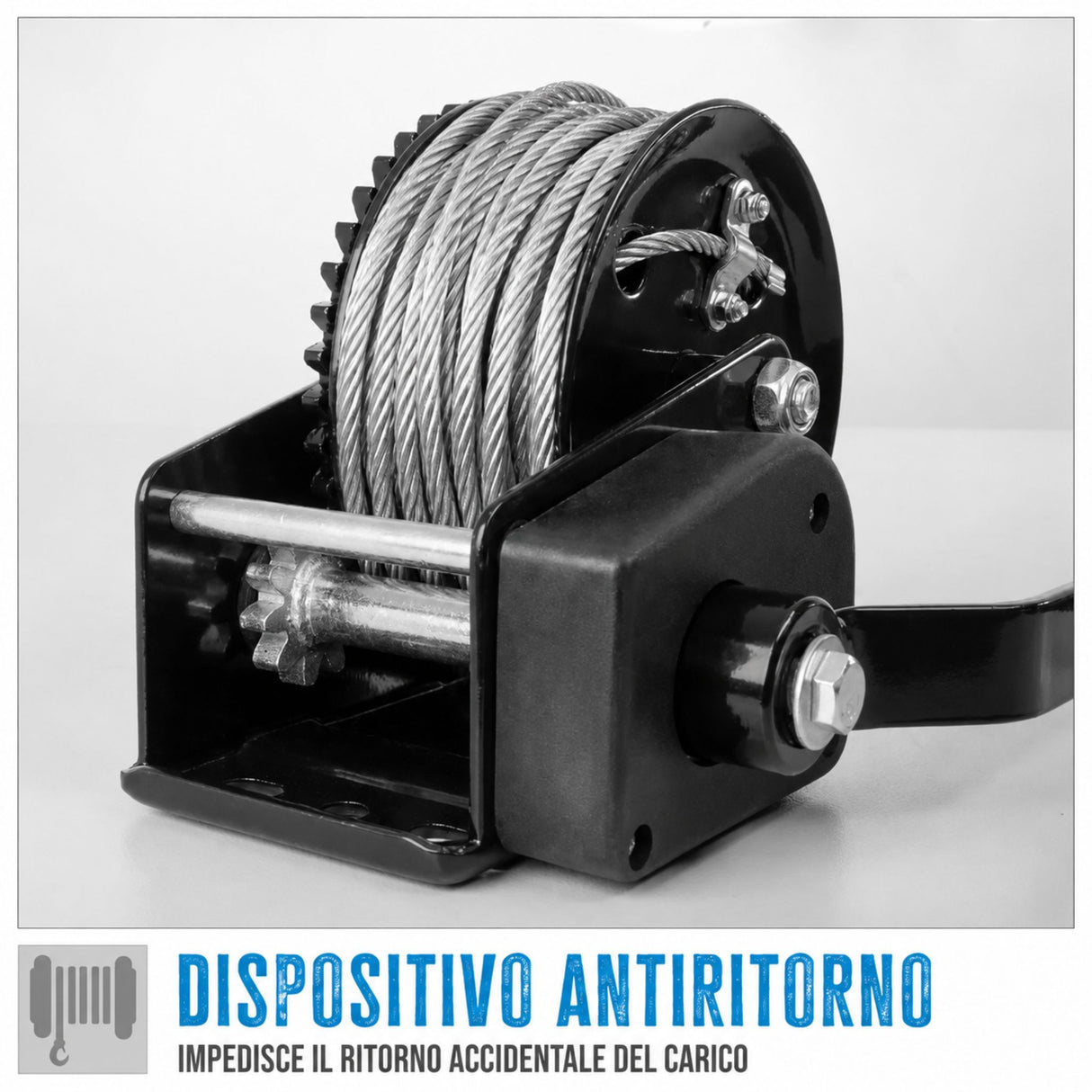 Verricello manuale Güde 720 kg e 20 m