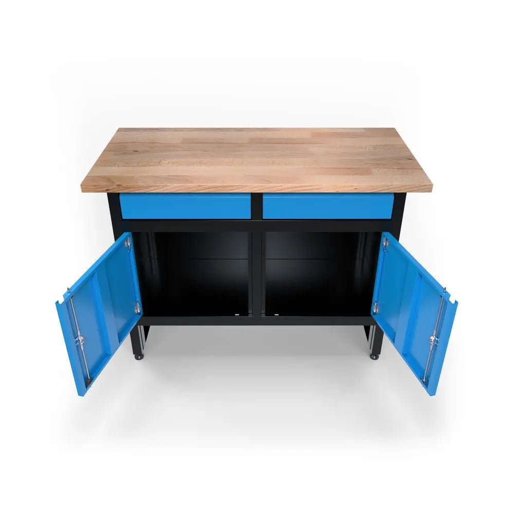 Banco da lavoro Guede GW 2/2 – 300 kg con cassetti e ante