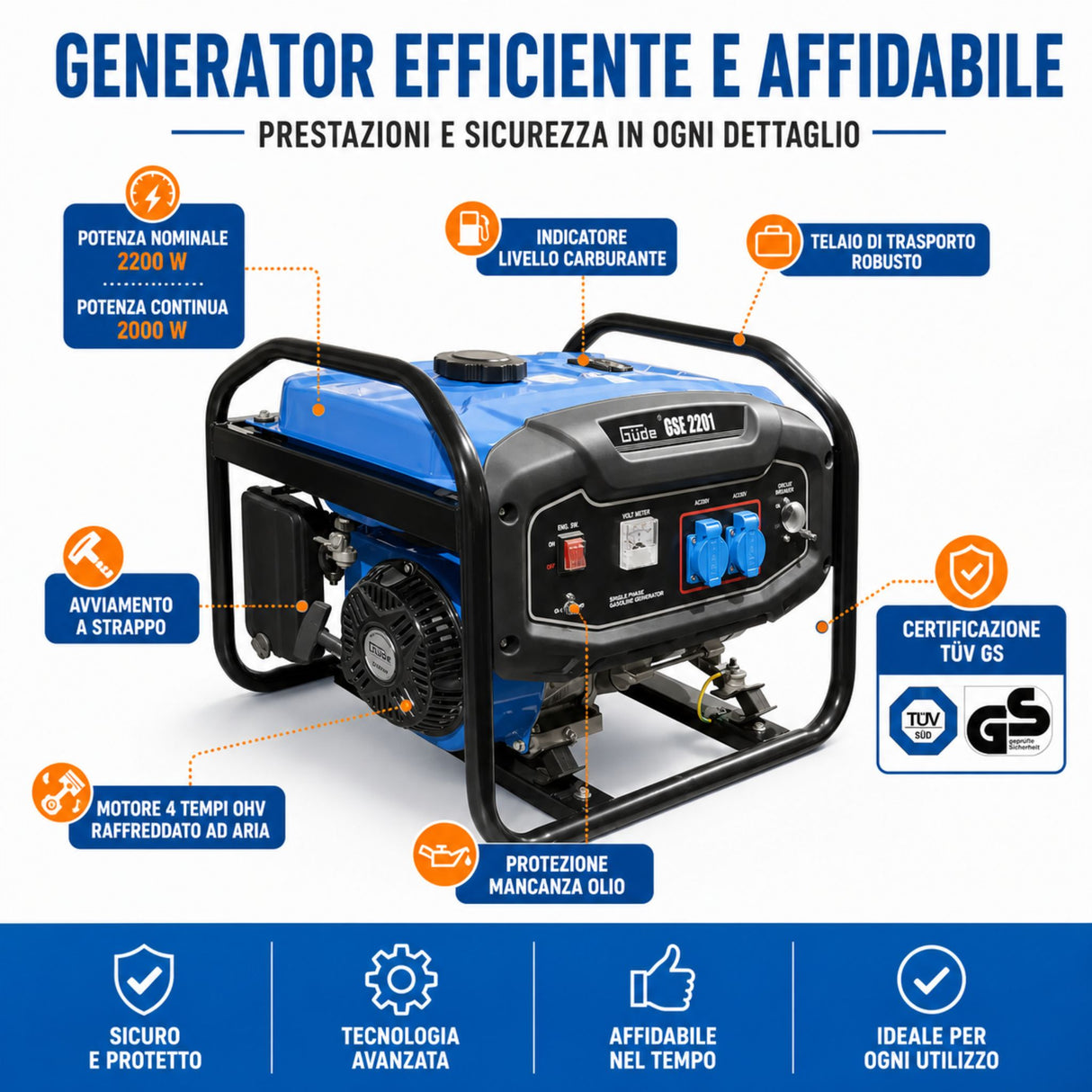 Generator Güde GSE 2701