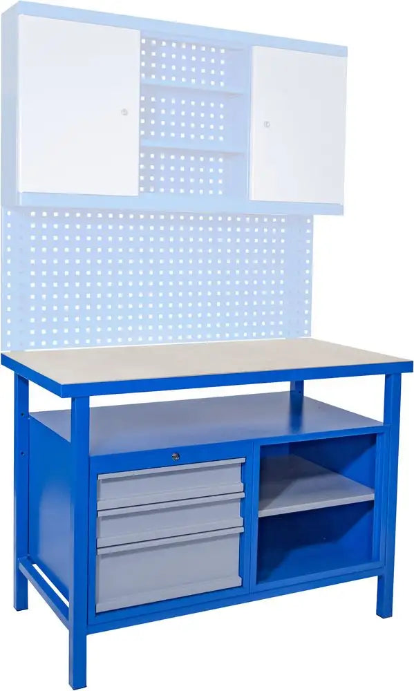 Banco da lavoro Guede P 1200 SL – Piano faggio 38 mm, 400 kg