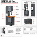 Sega a nastro per metallo Flott trice a nastro verticale VBS 400 Plus
