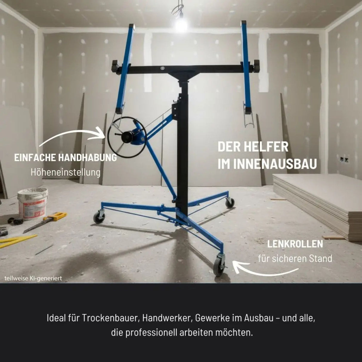 Sollevatore cartongesso Güde - 68 kg