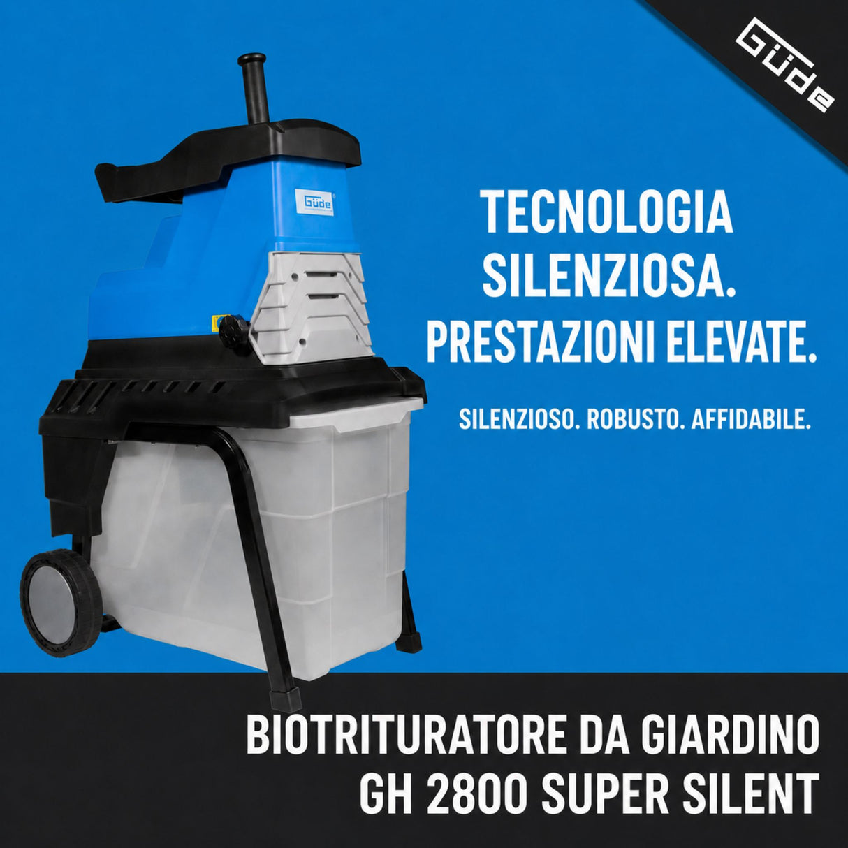 Güde GH 2800 SUPER SILENT stille tuinhakselaar