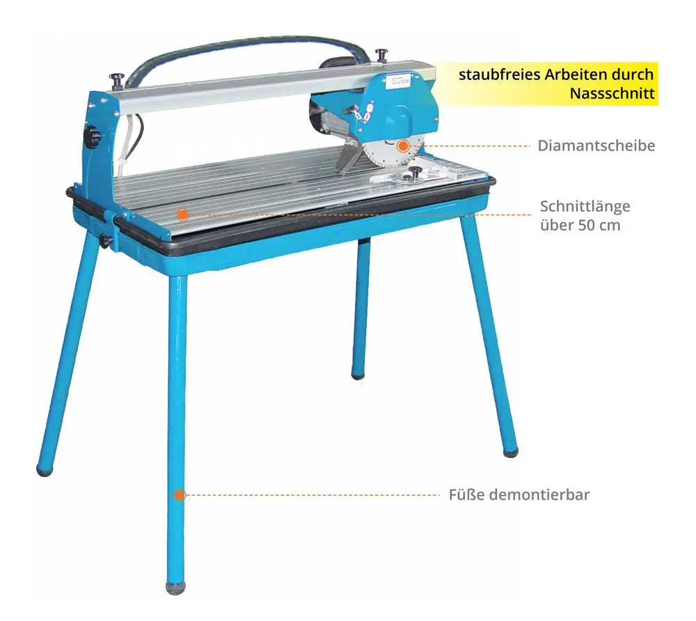 Tagliapiastrelle radiale Guede RFS 200 – Taglio ad acqua