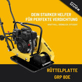 Plaat vibrante Guede GRP 80E – 80 mm