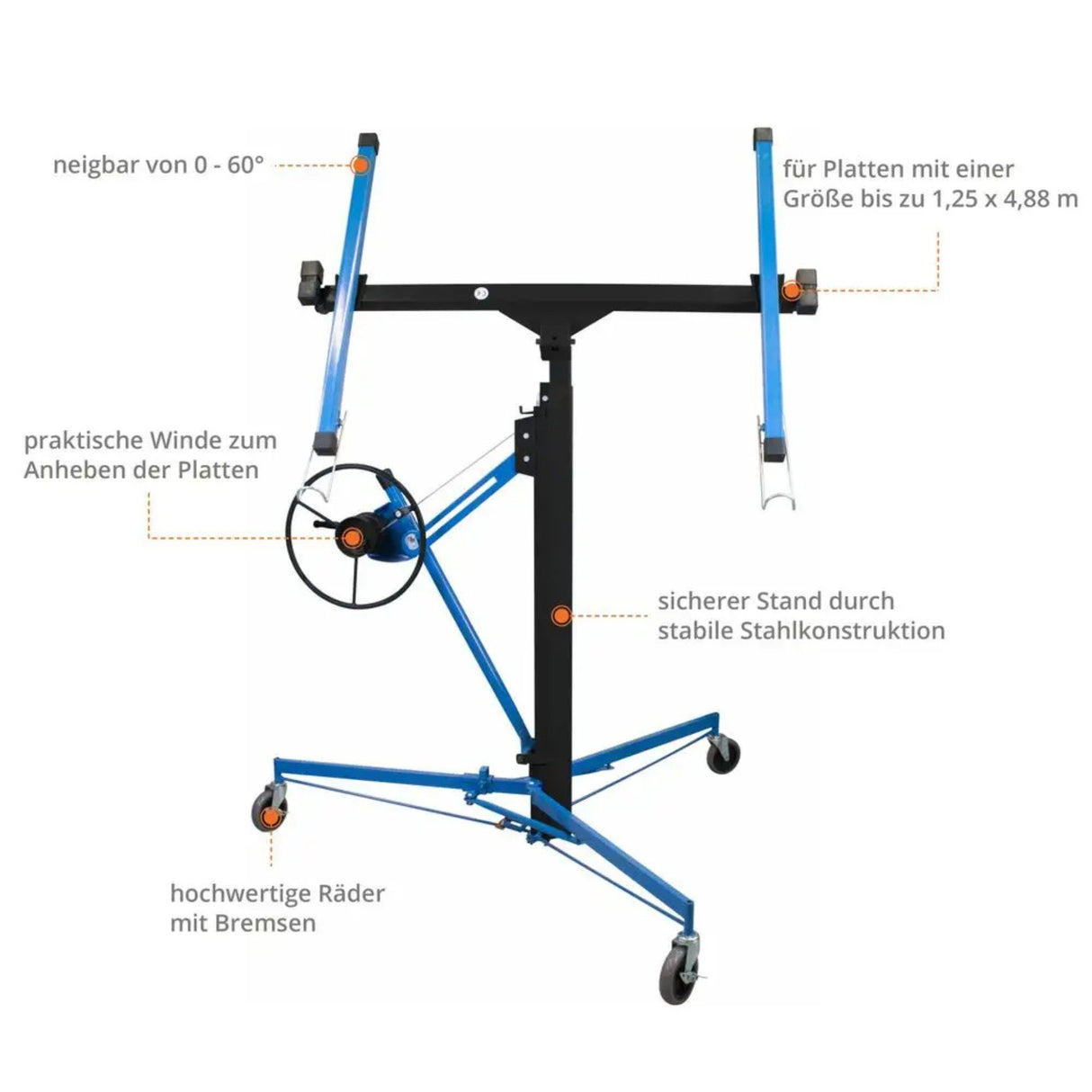 Sollevatore cartongesso Güde - 68 kg