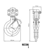Paranco tandwielen cilindrisch Güde 1000 kg