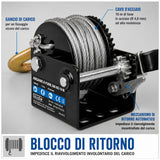 Verricello manuale Güde 360 kg e 10 m