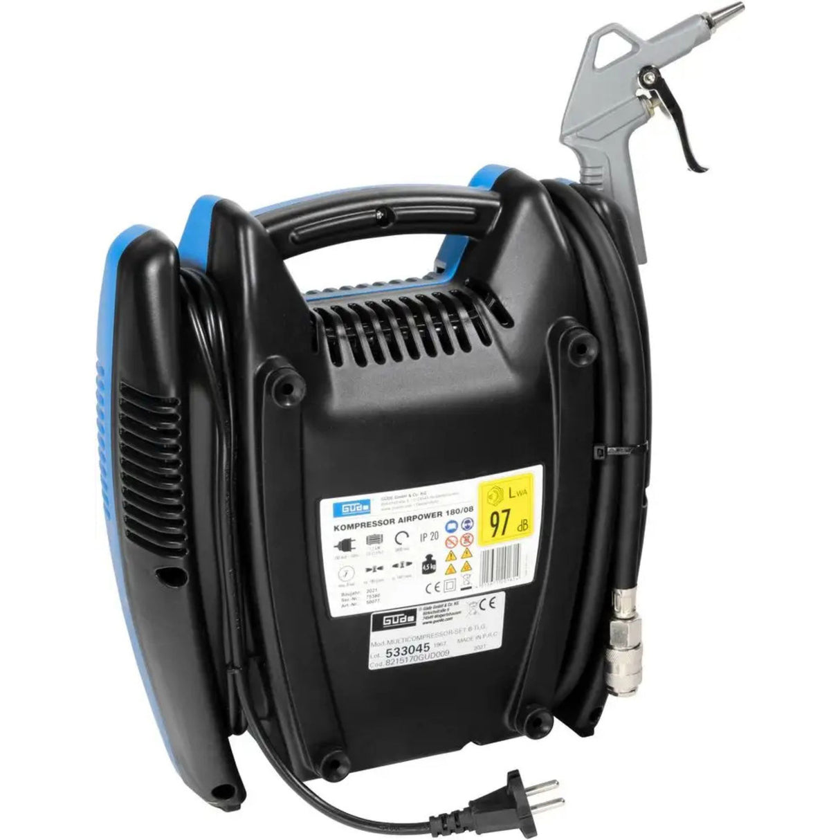 Compressor d'aria draagbaar Güde Airpower 180/08
