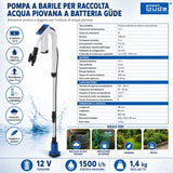 Pompa voor cisterna d'acqua piovana accu Güde RFP 12-201-04