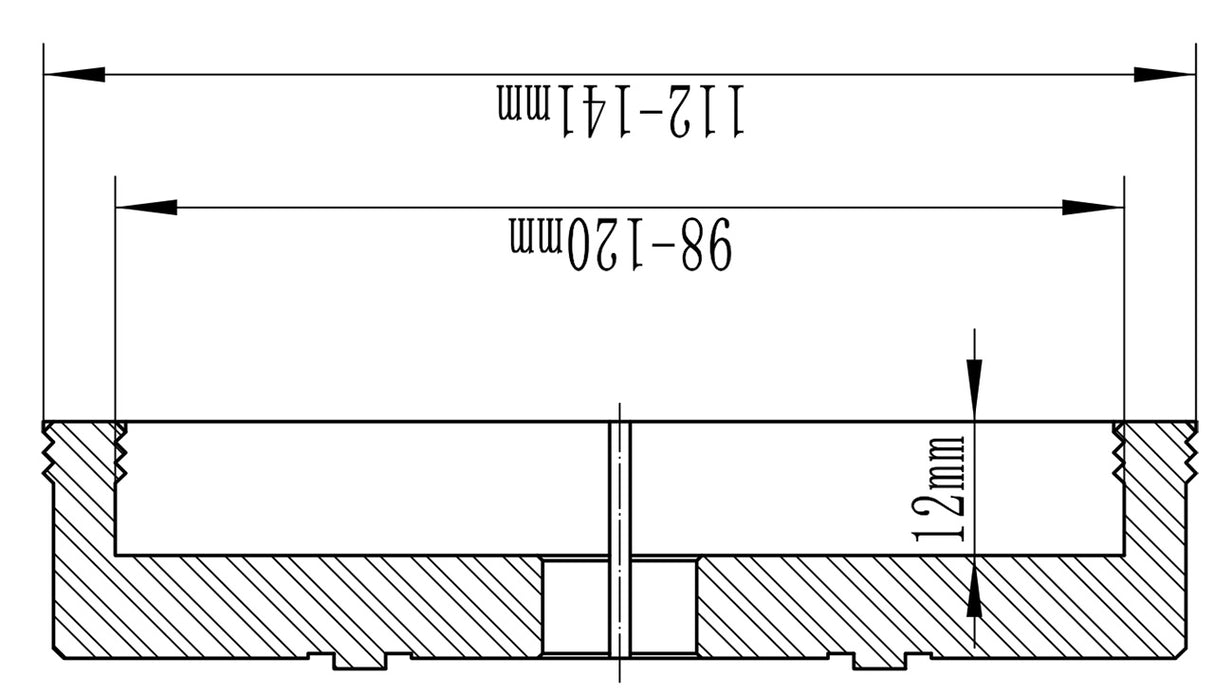 Mandrino per tornio Bernardo 4 griffe per mandrino M115