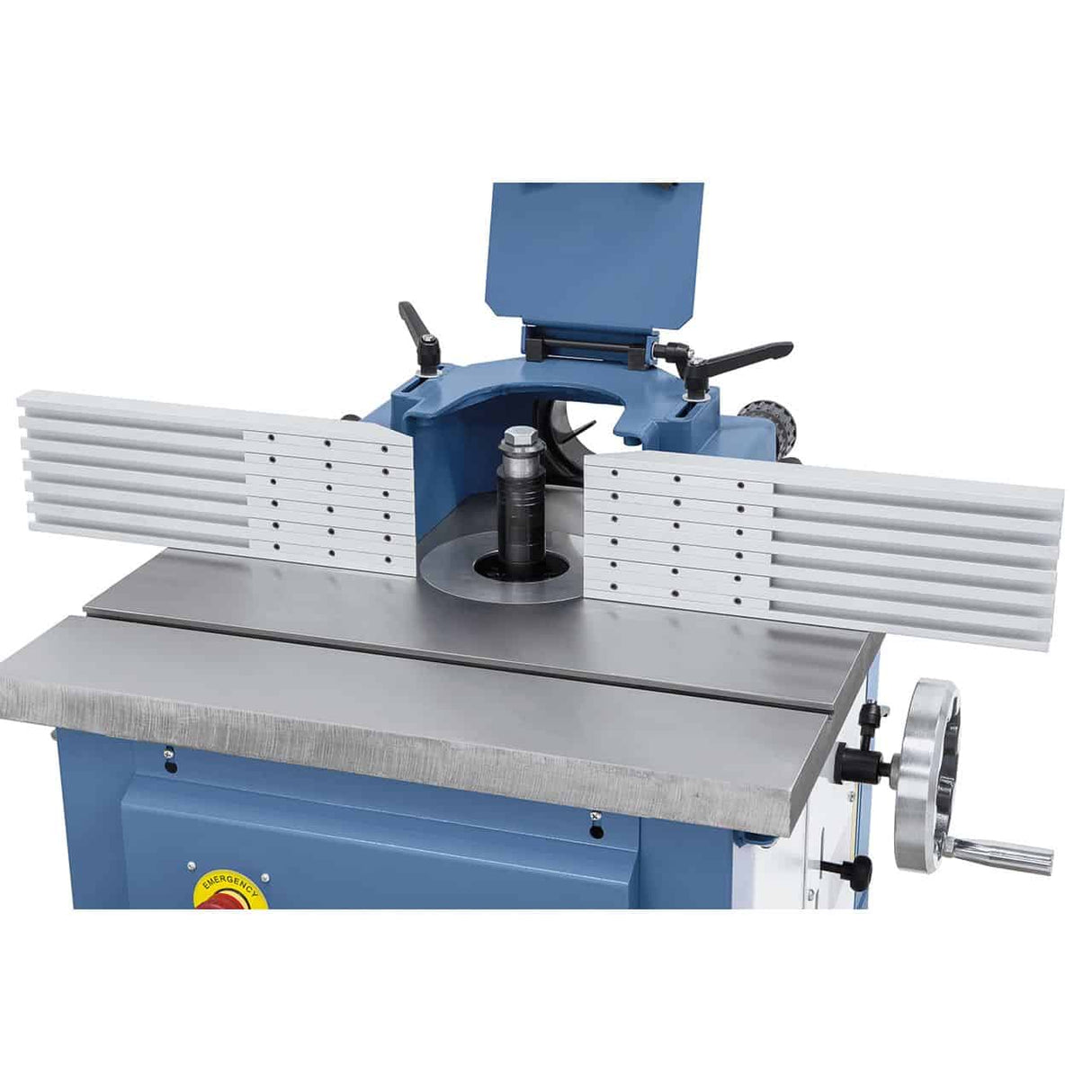 Guida integrata Bernardo in lega di alluminio, compatibile con modelli T 500, T 700, T 500 PR, T 500 PF e T 800 F, per una fresatura stabile e precisa del legno.