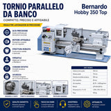 Metaaldraaibank Bernardo Hobby 350 Top compact 230 V