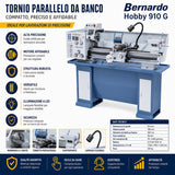 Metaaldraaibank Bernardo Hobby 910 G 230V