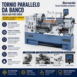 Metaaldraaibank Bernardo Solid 460 x 1000 Pro Vario