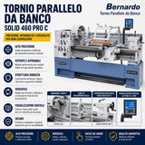 Metaaldraaibank Bernardo Solid 460 x 1500 Pro met uitlezing digitaal 3 assen