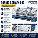Metaaldraaibank Bernardo Goliath 660 x 1000 met DRO digitaal 3 assen