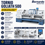 Metaaldraaibank Bernardo parallelo Goliath 500 x 3000 met DRO 3 assen