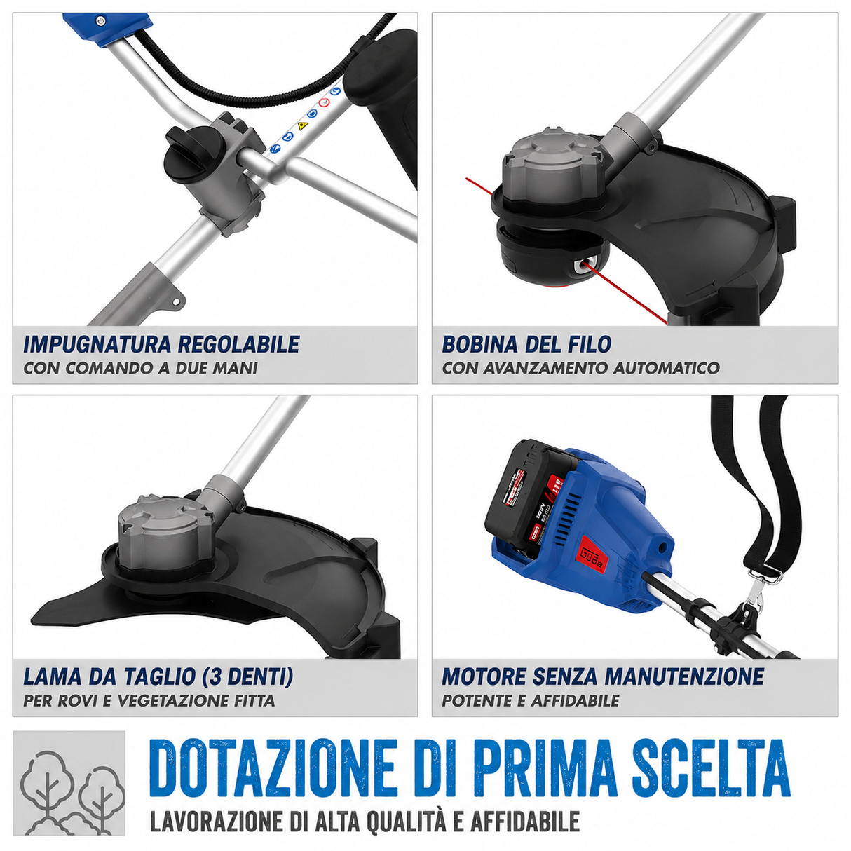 Tuingereedschap Guede Bosmaaier accu FS 36-0 36V