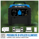 Stroomgenerator Guede stroom inverter 1200 W ISG 1200-1 Q