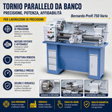 Draaibank Bernardo Profi 750 Vario / 230 V – Compact met regelaar