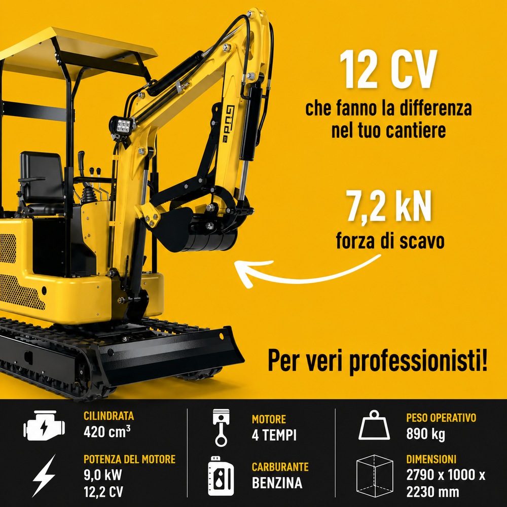 Güde Mini Graafmachine GMB 860B