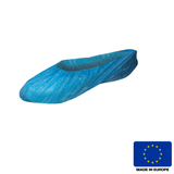 Copriscarpe ARDON® LUKE in PE blu, leggeri e resistenti, confezione da 100 pezzi, adatti per ambienti igienici professionali.