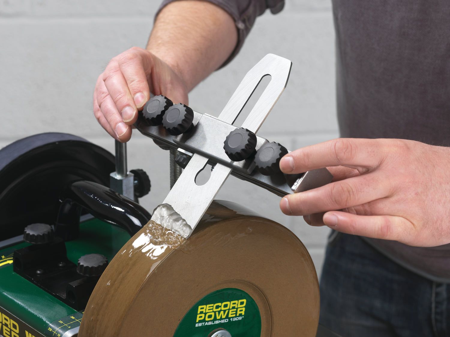 Machineaccessoire Record Power Mal voor slijpen bladen schaafmachines WG250/D
