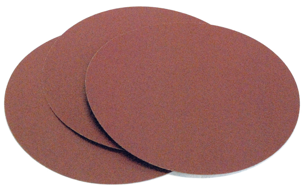 Set da 3 dischi abrasivi autoadesivi Record Power da 300 mm grana 80, ideali per levigatura intermedia con levigatrice a disco DS300.