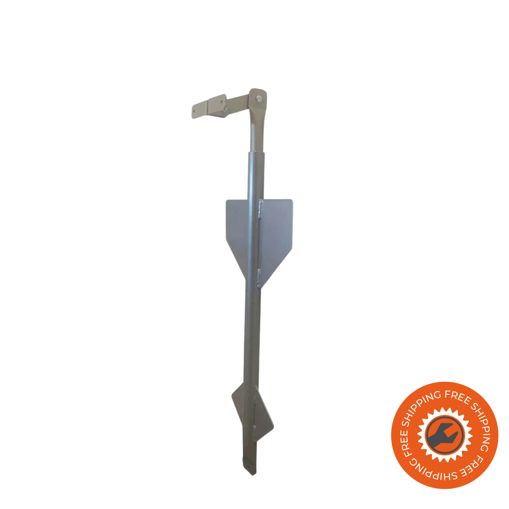 Il dispositivo Ravendo TP 75 per la messa in sicurezza delle lapidi, realizzato in acciaio zincato, con tubo interno ed esterno per stabilità e protezione durante la posa.