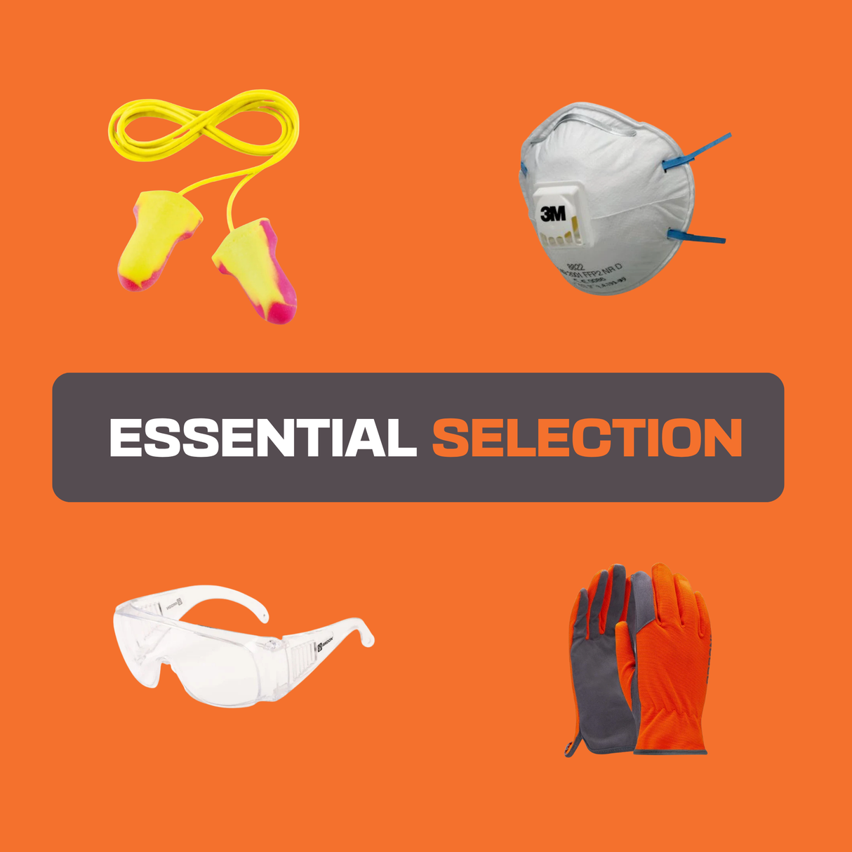Persoonlijk beschermingsmiddel Ardon Kit Bescherming Completo Tappi masker bril handschoenen