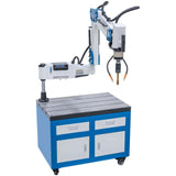 Bernardo Filettatrice elettrica TM 30 BLO / R 1700 con braccio snodato 1700 mm, touchscreen digitale, sistema micro-spray e mandrino rapido di sicurezza.