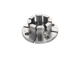 Ganasce modulari a coda di rondine Record Power VersaLock da 50 mm, compatibili con mandrini Victory, SC3 e SC4, ideali per tornitura precisa e versatile.