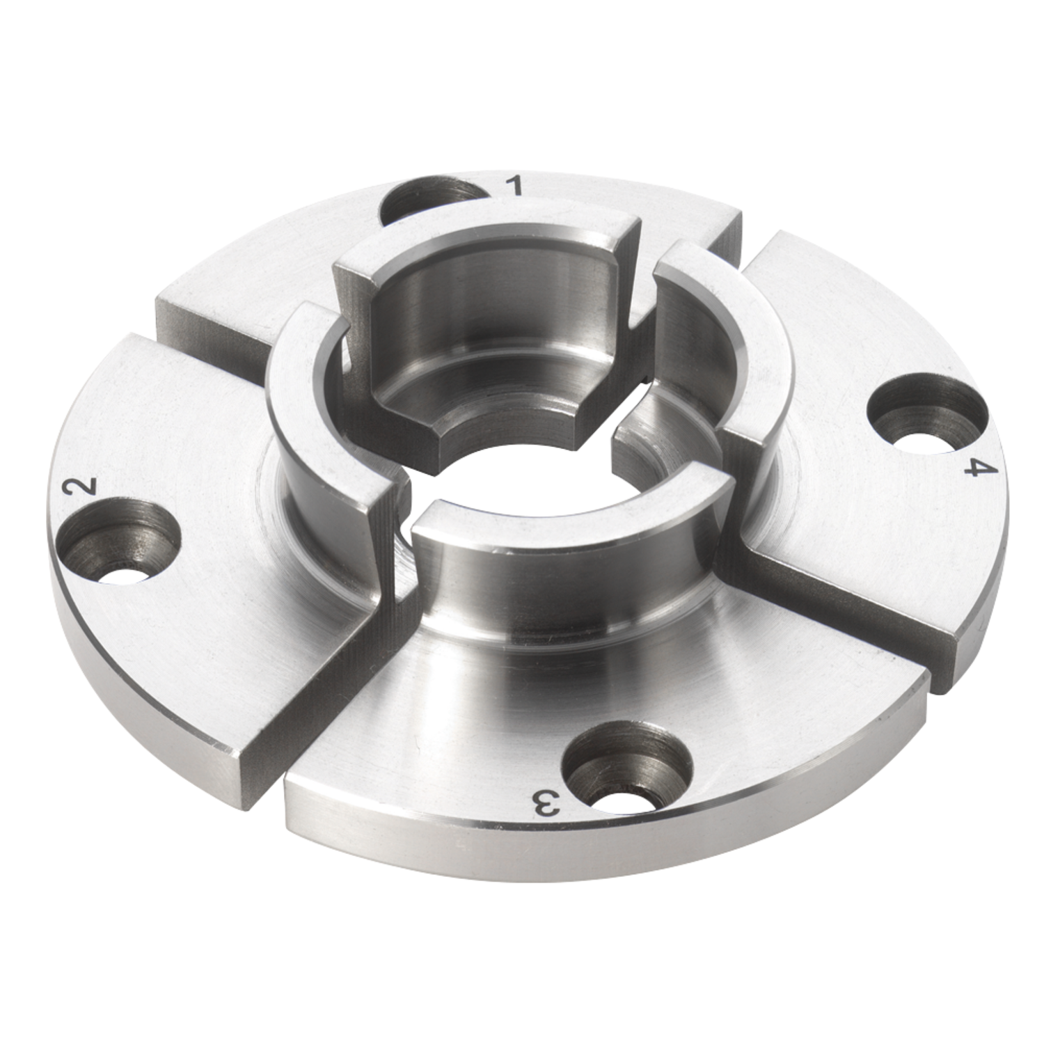 Ganasce standard Record Power da 35 mm con profilo a coda di rondine e design a becco di falco, ideali per perni e incavi di piccole dimensioni nella tornitura del legno.