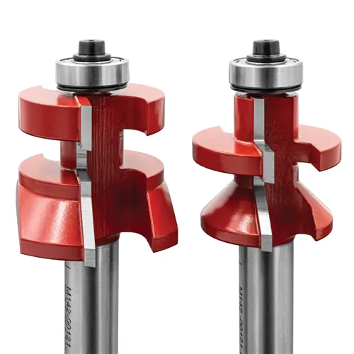 Set di frese IGM M142 per giunzione a V maschio/femmina, incastro maschio e femmina - D50,8 x 29,65 t19,05-25,4 L81 S=12 HW