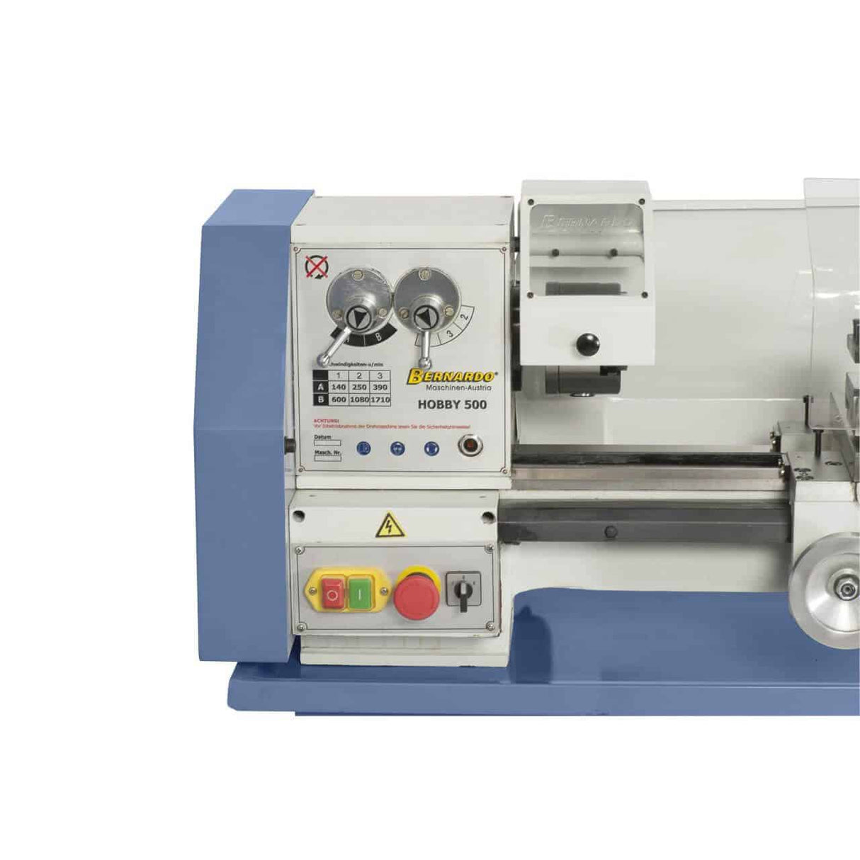 Bernardo Hobby 500 – Tornio da banco compatto 400 V