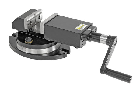 Morsa di precisione Bernardo PS 100 con ganasce da 100 mm, corpo in acciaio rettificato e finitura di alta qualità, ideale per fresatrici e trapani a colonna.