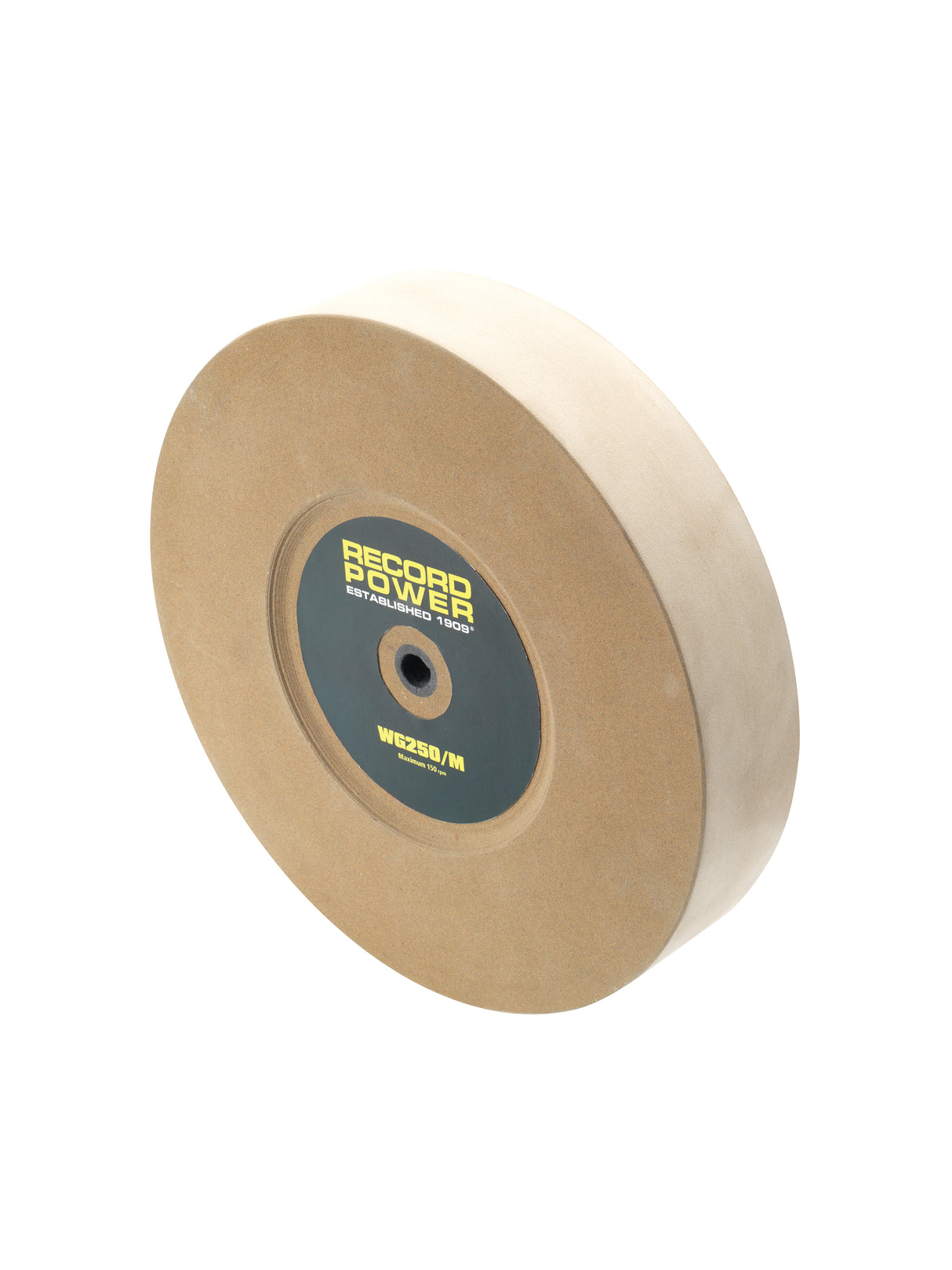 Dettaglio della pietra abrasiva WG250/M di ricambio per affilatrice ad acqua Record Power WG250.