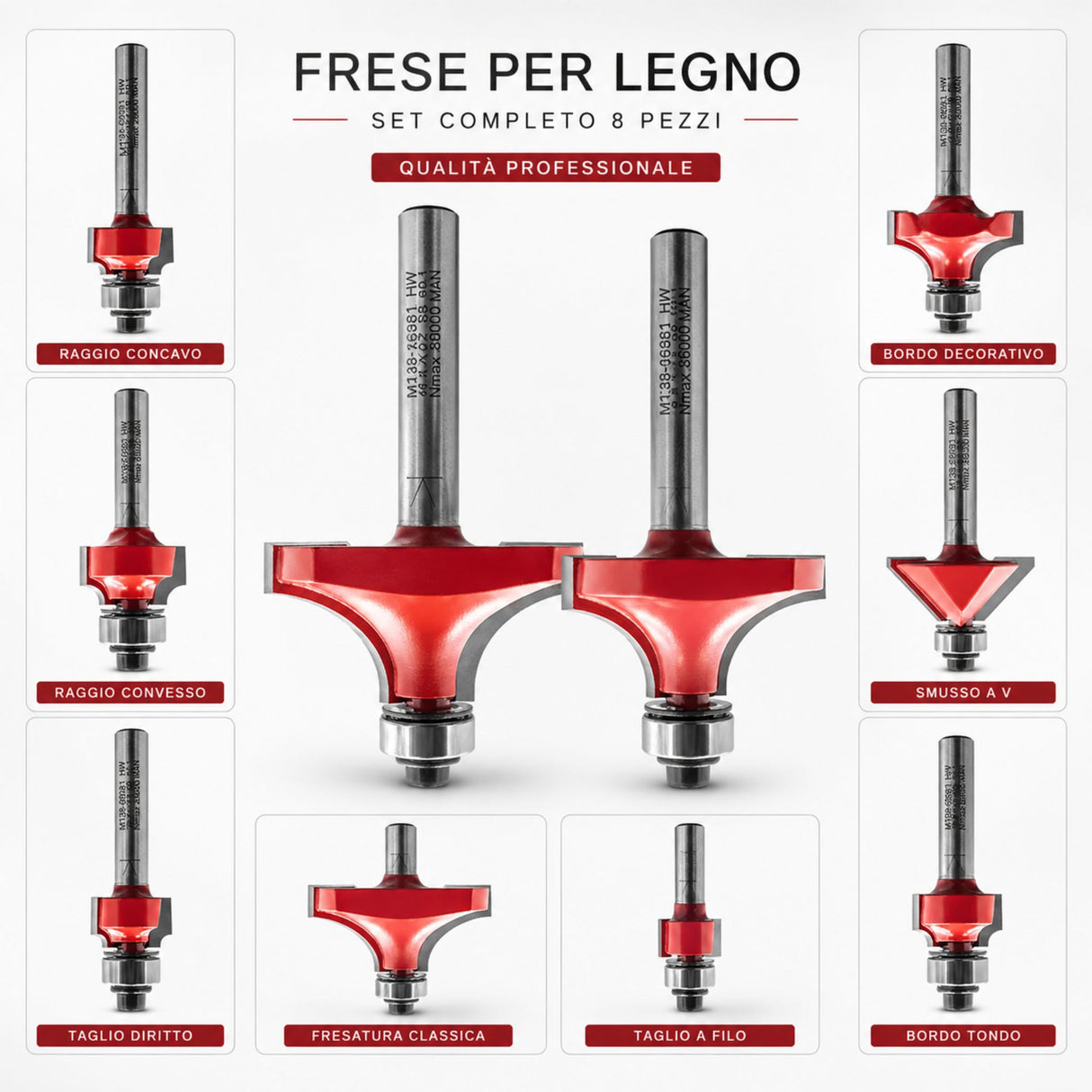 Fresa IGM M138 per arrotondare bordi