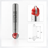 Fresa IGM M114 a punta tonda per scanalature concave