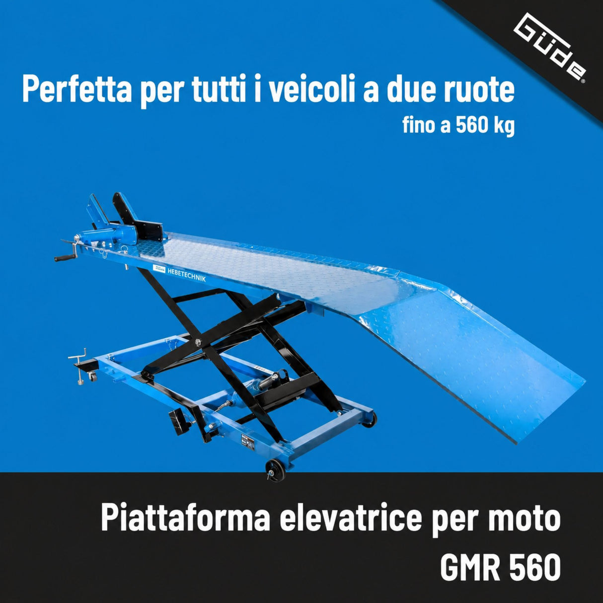 Ponte sollevatore motociclette Güde GMR 560