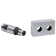 Punzone da 13 mm installato su PBS 22 LS per eseguire forature precise su metallo in officina.