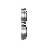 Rulli speciali Typ A8 con profilo flangia 1/2" installati su MSM 300 C per realizzare bordature rialzate e precise su lamiera.