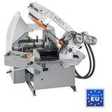 Sega a nastro per metallo Flott HBS 230 ANC con struttura in ghisa, avanzamento automatico e guidalame in metallo duro per tagli precisi.